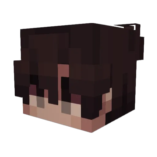 weiMIT Minecraft avatar head, 3D render