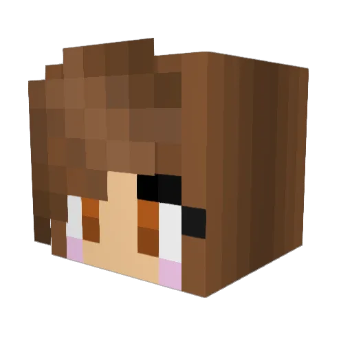 weier01 Minecraft avatar head, 3D render