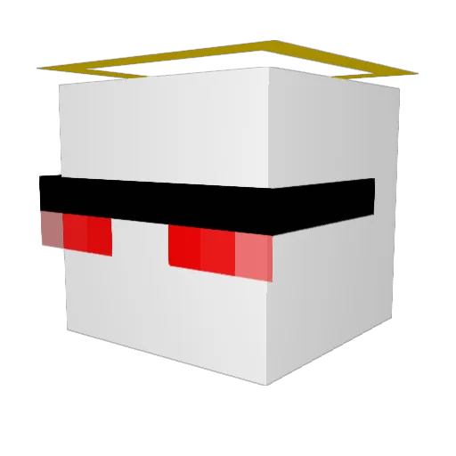 weier_Q Minecraft avatar head, 3D render