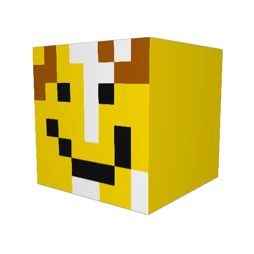 weihanc27 Minecraft avatar head, 3D render
