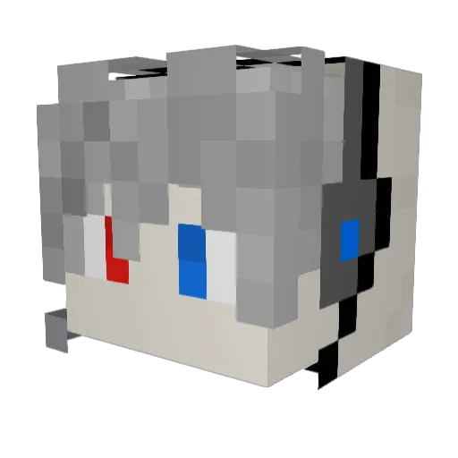 weilanl Minecraft avatar head, 3D render