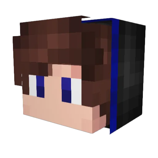 weili_ Minecraft avatar head, 3D render