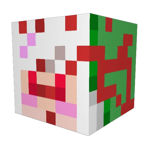 weioXD Minecraft avatar head, 3D render