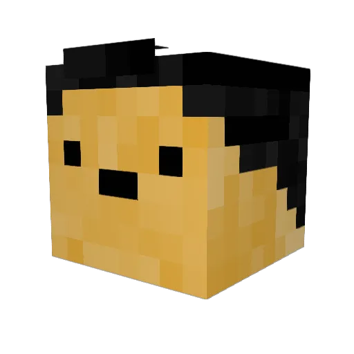 weird_potato69 Minecraft avatar head, 3D render
