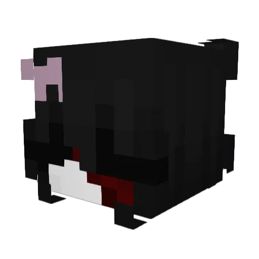 weirdelfgrl Minecraft avatar head, 3D render
