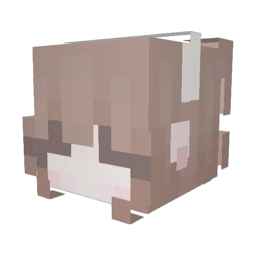 weirdgoth Minecraft avatar head, 3D render
