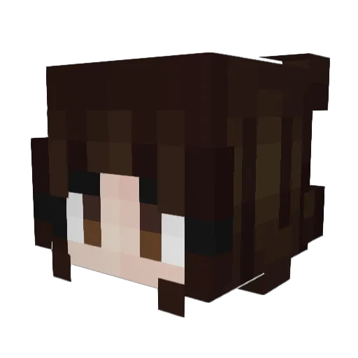 weirdigo Minecraft avatar head, 3D render