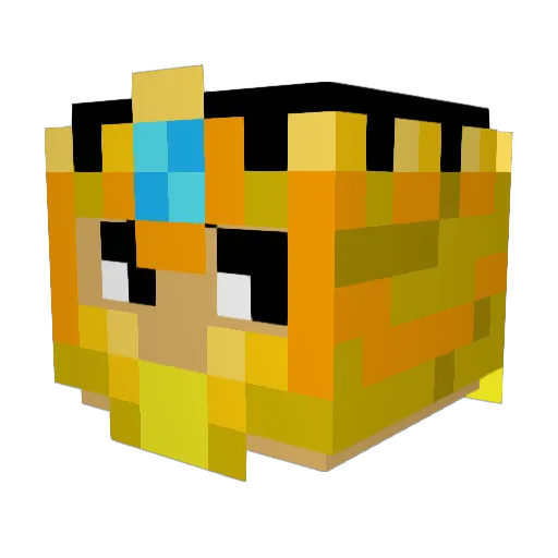 weirdking1 Minecraft avatar head, 3D render