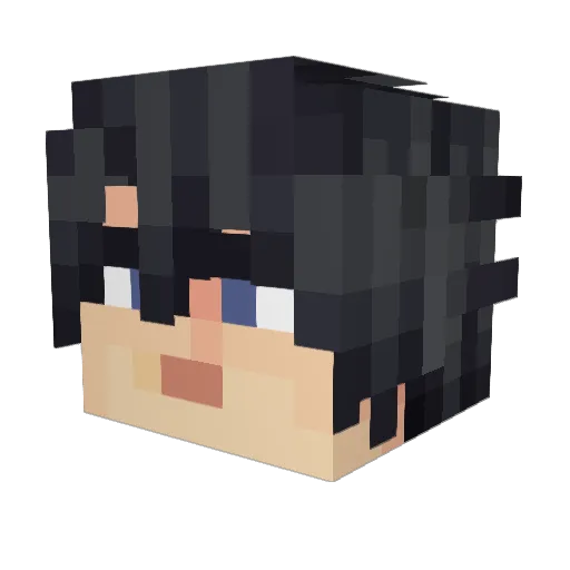 weirdmochi Minecraft avatar head, 3D render