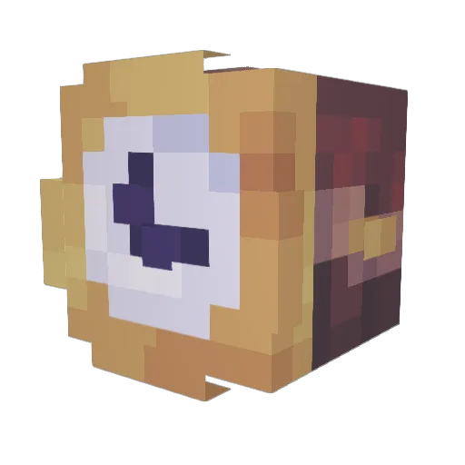 weirdpieceofbrea Minecraft avatar head, 3D render