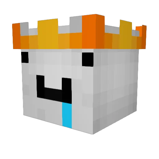 weirdzforeal Minecraft avatar head, 3D render