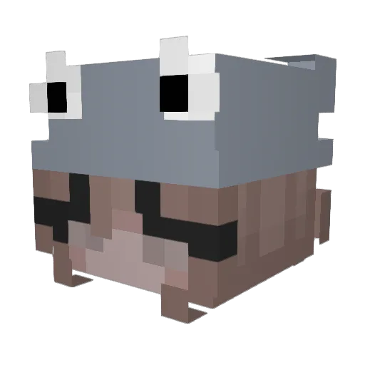 weiriyu Minecraft avatar head, 3D render