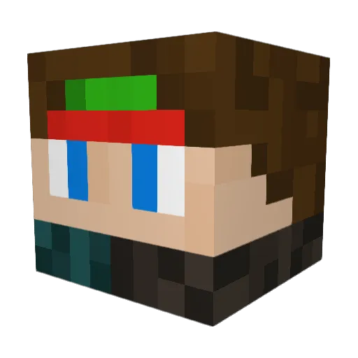 weisoz Minecraft avatar head, 3D render