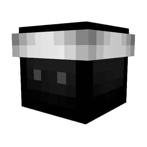 weissweln Minecraft avatar head, 3D render