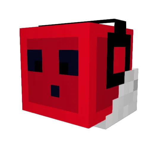 weitrem Minecraft avatar head, 3D render