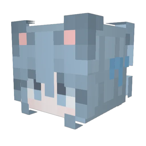 weiyuo Minecraft avatar head, 3D render
