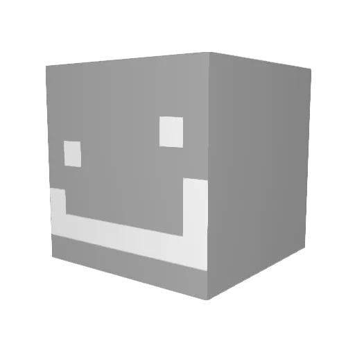 wel567 Minecraft avatar head, 3D render