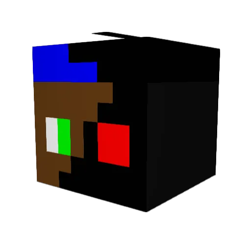 welcomeM8 Minecraft avatar head, 3D render