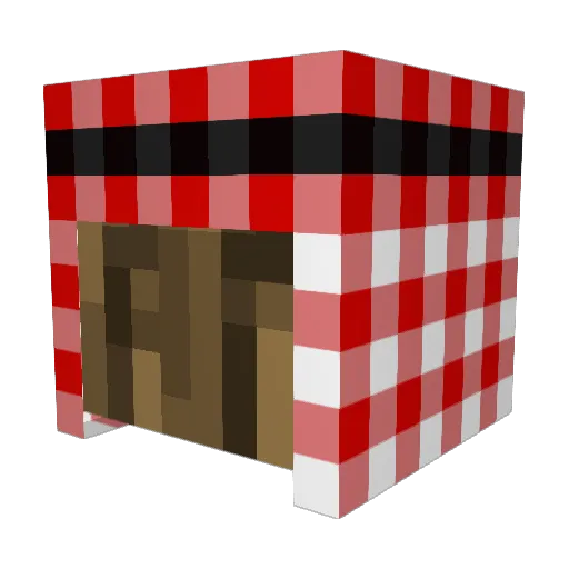 weldeenyt Minecraft avatar head, 3D render