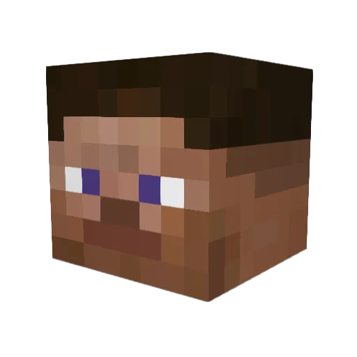welhubewryh Minecraft avatar head, 3D render