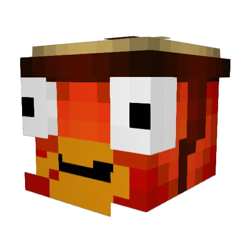 welovestacks Minecraft avatar head, 3D render