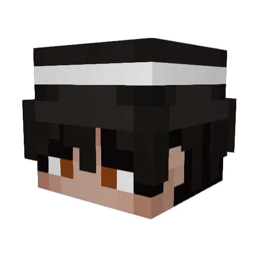 welpeace Minecraft avatar head, 3D render