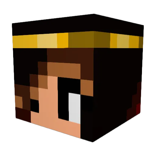 welshficwitch Minecraft avatar head, 3D render