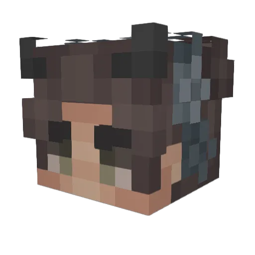 welshjakeh Minecraft avatar head, 3D render