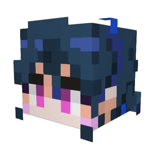 welt1109 Minecraft avatar head, 3D render