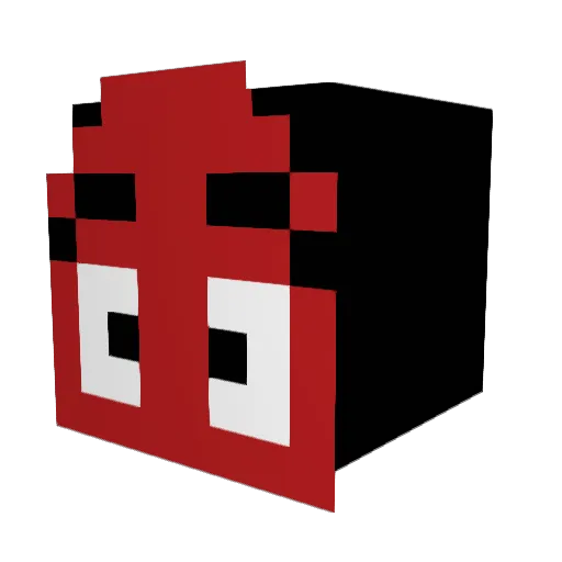 weltraumwurst Minecraft avatar head, 3D render