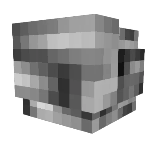 welyntcrowe Minecraft avatar head, 3D render