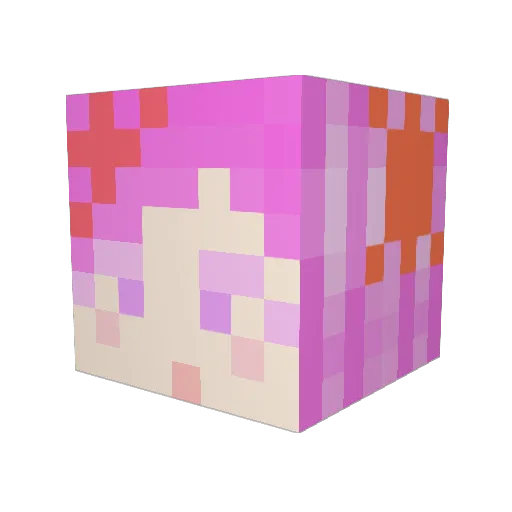 welysiah Minecraft avatar head, 3D render