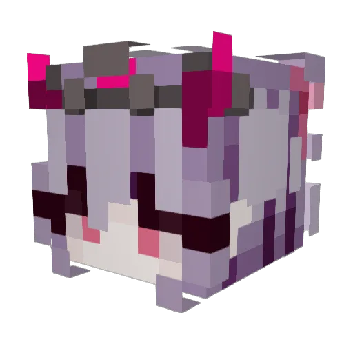 wemblings Minecraft avatar head, 3D render