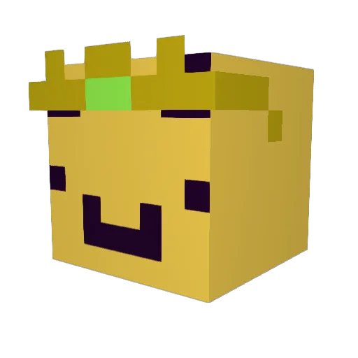 wemmbs Minecraft avatar head, 3D render