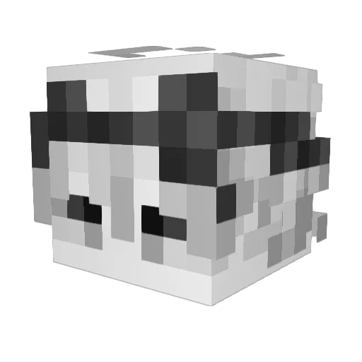 wemmbuuujr Minecraft avatar head, 3D render