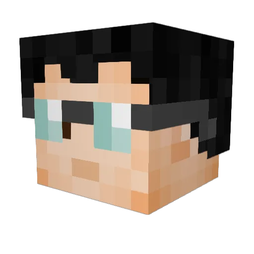 wen372 Minecraft avatar head, 3D render