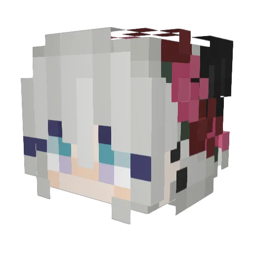 wen920 Minecraft avatar head, 3D render