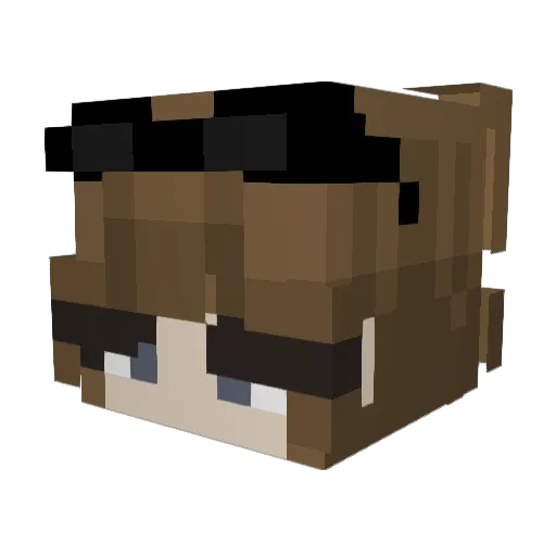 wenaas Minecraft avatar head, 3D render