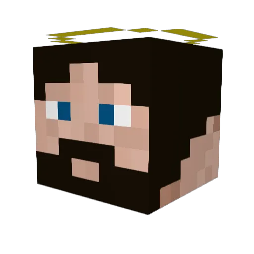 wenceslao19_ Minecraft avatar head, 3D render