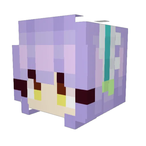 wenclaw Minecraft avatar head, 3D render
