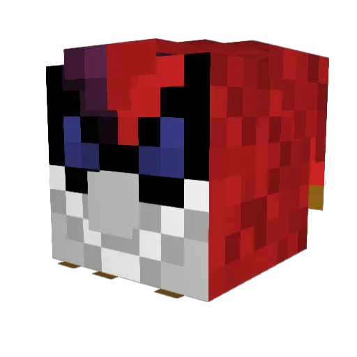 wendigo10 Minecraft avatar head, 3D render