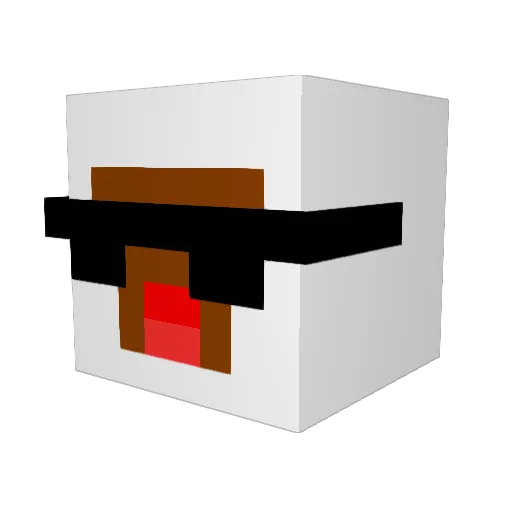 wendy113 Minecraft avatar head, 3D render