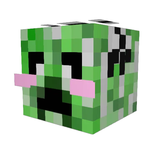 wendy19 Minecraft avatar head, 3D render