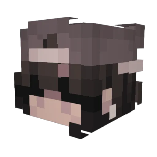 wendyissus Minecraft avatar head, 3D render