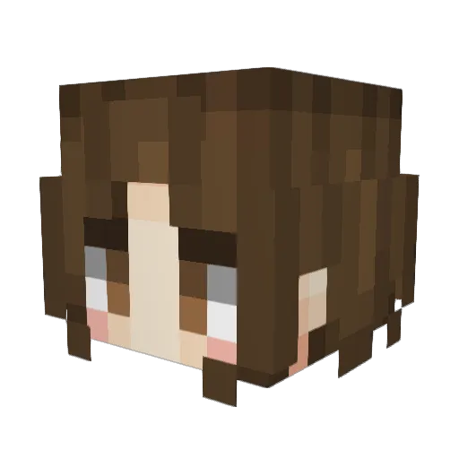 wendyy5 Minecraft avatar head, 3D render