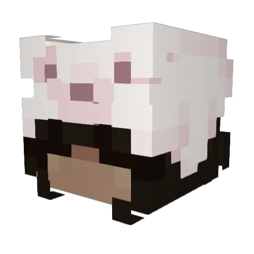 wenguu Minecraft avatar head, 3D render
