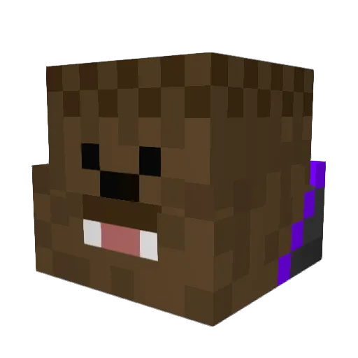 wengxr Minecraft avatar head, 3D render