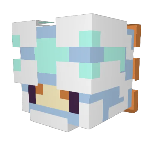 wenjat Minecraft avatar head, 3D render