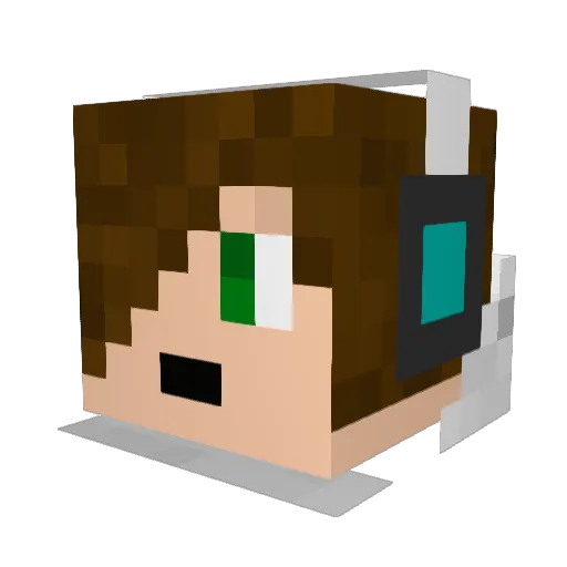 wenneberg Minecraft avatar head, 3D render