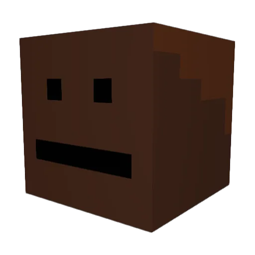 wensho Minecraft avatar head, 3D render